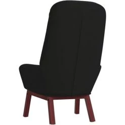 VidaXL Chaise De Relaxation Noir Velours - Noir -Pas Cher Fauteuil Magasin 64829159 4