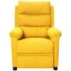 VidaXL Fauteuil Inclinable Jaune Tissu - Jaune
