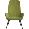 Chaise De Relaxation Velours Vert Clair VidaXL