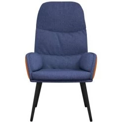Chaise De Relaxation Tissu Bleu VidaXL 10 Chaise De Relaxation Tissu Bleu VidaXL -Pas Cher Fauteuil Magasin 64882731 4