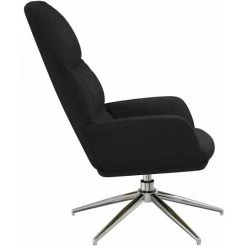 Chaise De Relaxation Similicuir Daim Noir VidaXL -Pas Cher Fauteuil Magasin 64882732 4