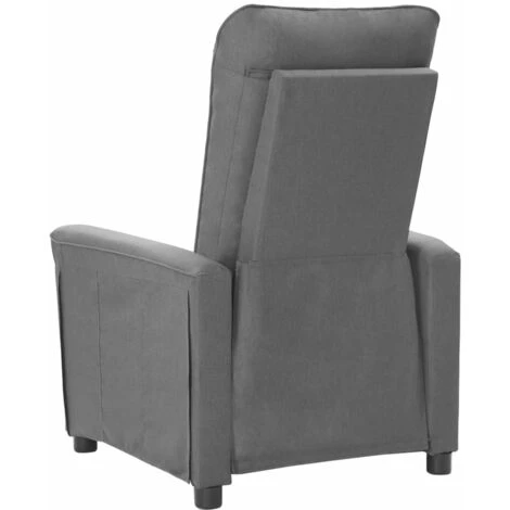 Fauteuil Inclinable Gris Clair Tissu VidaXL 7 Fauteuil Inclinable Gris Clair Tissu VidaXL – Image 5