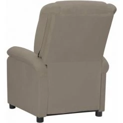 VidaXL Fauteuil Inclinable Gris Clair Velours - Gris -Pas Cher Fauteuil Magasin 64942746 5