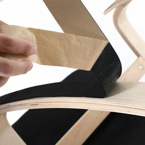 HELLOSHOP26 Fauteuil à Bascule En Bois De Bouleau Fauteuil à Bascule Avec Repose-pieds Réglable Idéal Pour Salon Bureau Terrasse Antidérapant Montage Facile Charge Max 150 Kg Noir - Bois 5 HELLOSHOP26 Fauteuil à Bascule En Bois De Bouleau Fauteuil à Bascule Avec Repose-pieds Réglable Idéal Pour Salon Bureau Terrasse Antidérapant Montage Facile Charge Max 150 Kg Noir - Bois – Image 3