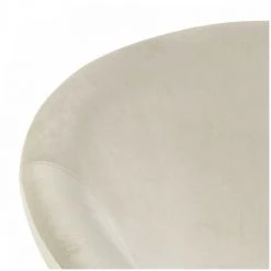 Fauteuils BOBOCHIC - Fauteuil MARLENE Tissu Velours Blanc Cassé - Blanc Cassé -Pas Cher Fauteuil Magasin 65211607 5