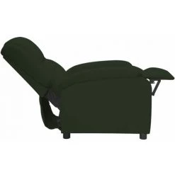 VidaXL Fauteuil Inclinable Vert Foncé Velours - Vert -Pas Cher Fauteuil Magasin 65296979 4