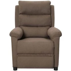 VidaXL Fauteuil De Massage Inclinable Taupe Tissu - Taupe 8 VidaXL Fauteuil De Massage Inclinable Taupe Tissu - Taupe -Pas Cher Fauteuil Magasin 65296984 2
