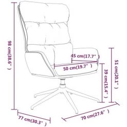 Chaise De Relaxation Noir Cuir Véritable VidaXL -Pas Cher Fauteuil Magasin 65510524 3