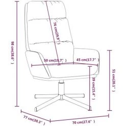 Chaise De Relaxation Tissu Gris Foncé VidaXL -Pas Cher Fauteuil Magasin 65510638 3