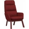 Chaise De Relaxation Tissu Rouge Bordeaux VidaXL -Pas Cher Fauteuil Magasin 65510639 1
