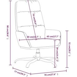 Chaise De Relaxation Similicuir Rouge VidaXL -Pas Cher Fauteuil Magasin 65648473 3