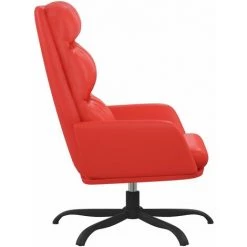 Chaise De Relaxation Similicuir Rouge VidaXL -Pas Cher Fauteuil Magasin 65648473 4