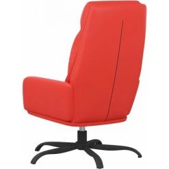 Chaise De Relaxation Similicuir Rouge VidaXL -Pas Cher Fauteuil Magasin 65648473 5