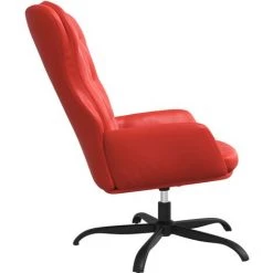 VidaXL Chaise De Relaxation Rouge Similicuir - Rouge 10 VidaXL Chaise De Relaxation Rouge Similicuir - Rouge -Pas Cher Fauteuil Magasin 65724543 4