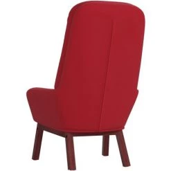 VidaXL Chaise De Relaxation Rouge Bordeaux Velours - Rouge 11 VidaXL Chaise De Relaxation Rouge Bordeaux Velours - Rouge -Pas Cher Fauteuil Magasin 65724545 5