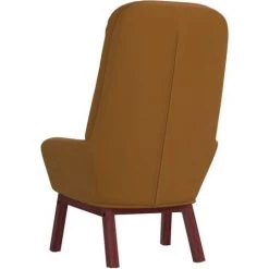 VidaXL Chaise De Relaxation Marron Velours - Brun -Pas Cher Fauteuil Magasin 65788007 5