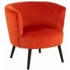 Paris Prix - Fauteuil Lounge Design "cuve" 79cm Orange -Pas Cher Fauteuil Magasin 65843290 1