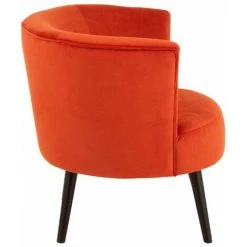 Paris Prix - Fauteuil Lounge Design "cuve" 79cm Orange -Pas Cher Fauteuil Magasin 65843290 3