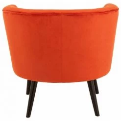 Paris Prix - Fauteuil Lounge Design "cuve" 79cm Orange -Pas Cher Fauteuil Magasin 65843290 4