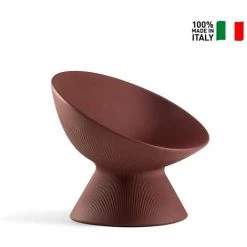 PLUST Fauteuil Polyéthylène Enveloppant Design Intérieur Extérieur Jardin Fade P1 | Couleur: Gris -Pas Cher Fauteuil Magasin 65877485 4