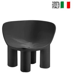PLUST Fauteuil D'angle Modulable Polyéthylène Design Moderne Bars Clubs Atene P2 | Couleur: Noir -Pas Cher Fauteuil Magasin 65877813 2
