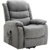 VENTE-UNIQUE.COM Fauteuil Releveur électrique En Tissu Gris Clair NADINE - Gris Clair -Pas Cher Fauteuil Magasin 65909755 1