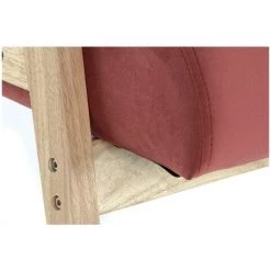 BRICOMARTEAU Fauteuil DKD Home Decor Rouge Polyester Bois MDF (61 X 63 X 77 Cm) 9 BRICOMARTEAU Fauteuil DKD Home Decor Rouge Polyester Bois MDF (61 X 63 X 77 Cm) -Pas Cher Fauteuil Magasin 65924496 3