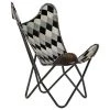 BRICOMARTEAU Fauteuil DKD Home Decor Cuir Blanc Fer Losanges (70 X 70 X 90 Cm) -Pas Cher Fauteuil Magasin 65928843 1