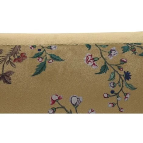 BRICOMARTEAU Fauteuil DKD Home Decor Noir Métal Polyester Jaune (75 X 71 X 71 Cm) 6 BRICOMARTEAU Fauteuil DKD Home Decor Noir Métal Polyester Jaune (75 X 71 X 71 Cm) – Image 4