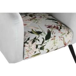 BRICOMARTEAU Fauteuil DKD Home Decor Noir Beige Métal Polyester (75 X 71 X 71 Cm) -Pas Cher Fauteuil Magasin 65933539 2