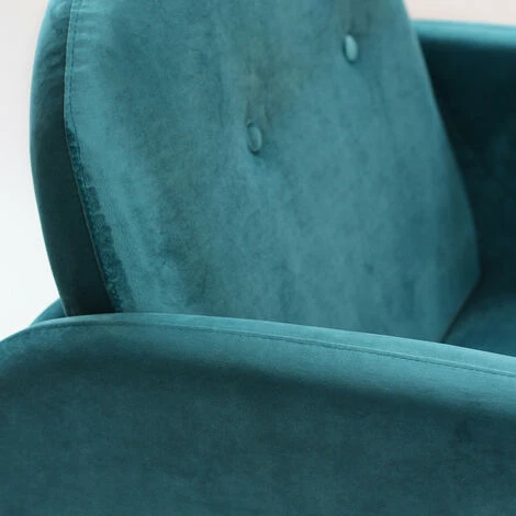 DRAWER Fauteuil En Velours - Lonetree - Couleur - Bleu Canard 7 DRAWER Fauteuil En Velours - Lonetree - Couleur - Bleu Canard – Image 5