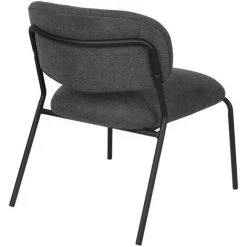 DRAWER 2 Chaises Lounge Pieds Noirs - Jolien - Couleur - Gris Foncé -Pas Cher Fauteuil Magasin 66264964 5