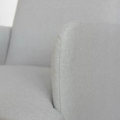 DRAWER Fauteuil Rétro En Tissu Chiné Et Pieds Bois Foncé - Brooks - Couleur - Naturel Chiné 11 DRAWER Fauteuil Rétro En Tissu Chiné Et Pieds Bois Foncé - Brooks - Couleur - Naturel Chiné -Pas Cher Fauteuil Magasin 66265113 5