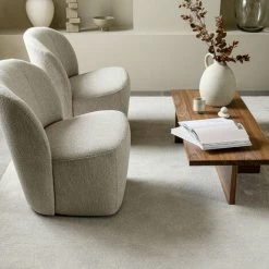 VTWONEN Fauteuil En Tissu Bouclette - Lofty - Couleur - Naturel -Pas Cher Fauteuil Magasin 66265459 3