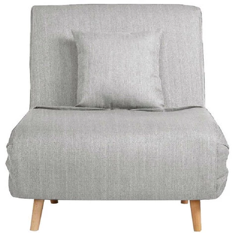 DRAWER Fauteuil Convertible Lit 1 Place - Adron - Couleur - Gris Clair 6 DRAWER Fauteuil Convertible Lit 1 Place - Adron - Couleur - Gris Clair – Image 4