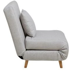 DRAWER Fauteuil Convertible Lit 1 Place - Adron - Couleur - Gris Clair 11 DRAWER Fauteuil Convertible Lit 1 Place - Adron - Couleur - Gris Clair -Pas Cher Fauteuil Magasin 66265462 5