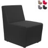 AHD AMAZING HOME DESIGN Fauteuil Rembourré Pour Salle D'attente Au Design Modulaire Moderne Coach | Couleur: Noir -Pas Cher Fauteuil Magasin 66374396 1