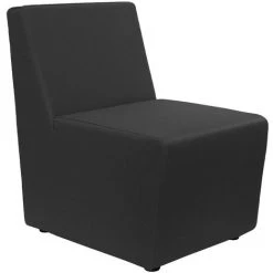 AHD AMAZING HOME DESIGN Fauteuil Rembourré Pour Salle D'attente Au Design Modulaire Moderne Coach | Couleur: Noir -Pas Cher Fauteuil Magasin 66374396 4