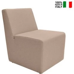AHD AMAZING HOME DESIGN Fauteuil Rembourré Modulable Salle D'attente Design Moderne Traveller | Couleur: Beige -Pas Cher Fauteuil Magasin 66374495 3