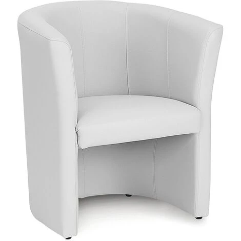AHD AMAZING HOME DESIGN Similicuir Cockpit Fauteuil Salon Bureau Salle D'attente Tabby | Couleur: Blanc 6 AHD AMAZING HOME DESIGN Similicuir Cockpit Fauteuil Salon Bureau Salle D'attente Tabby | Couleur: Blanc – Image 4