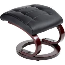 TECTAKE Fauteuil Relax Pied Rond - Fauteuil Avec Repose-pied, Fauteuil Barcante, Fauteuil A Bascule - Noir 10 TECTAKE Fauteuil Relax Pied Rond - Fauteuil Avec Repose-pied, Fauteuil Barcante, Fauteuil A Bascule - Noir -Pas Cher Fauteuil Magasin 66851567 4