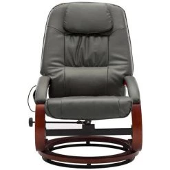 LES TENDANCES Fauteuil De Massage Avec Repose-pied Gris Similicuir 11 LES TENDANCES Fauteuil De Massage Avec Repose-pied Gris Similicuir -Pas Cher Fauteuil Magasin 66882863 5
