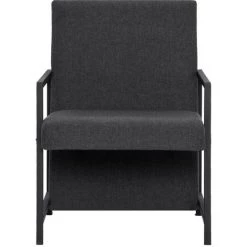 LES TENDANCES Fauteuil Gris Tissu 10 LES TENDANCES Fauteuil Gris Tissu -Pas Cher Fauteuil Magasin 66883029 4