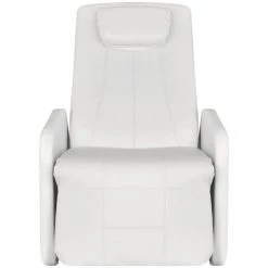 LES TENDANCES Fauteuil De Massage Blanc Similicuir 9 LES TENDANCES Fauteuil De Massage Blanc Similicuir -Pas Cher Fauteuil Magasin 66885155 3