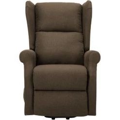 LES TENDANCES Fauteuil De Massage Inclinable Marron Tissu -Pas Cher Fauteuil Magasin 66885411 4