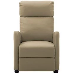 LES TENDANCES Fauteuil Inclinable électrique Cappuccino Similicuir -Pas Cher Fauteuil Magasin 66886337 2