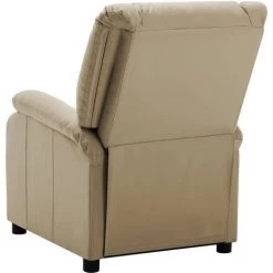 LES TENDANCES Fauteuil Inclinable électrique Cappuccino Similicuir 10 LES TENDANCES Fauteuil Inclinable électrique Cappuccino Similicuir -Pas Cher Fauteuil Magasin 66886380 4
