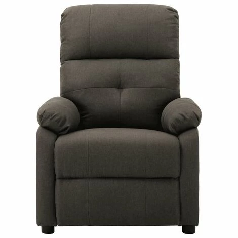 LES TENDANCES Fauteuil Inclinable électrique Taupe Tissu 4 LES TENDANCES Fauteuil Inclinable électrique Taupe Tissu – Image 2