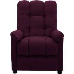 LES TENDANCES Fauteuil Inclinable électrique Violet Tissu -Pas Cher Fauteuil Magasin 66887332 2