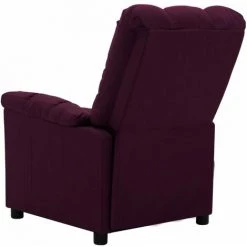 LES TENDANCES Fauteuil Inclinable électrique Violet Tissu -Pas Cher Fauteuil Magasin 66887332 4